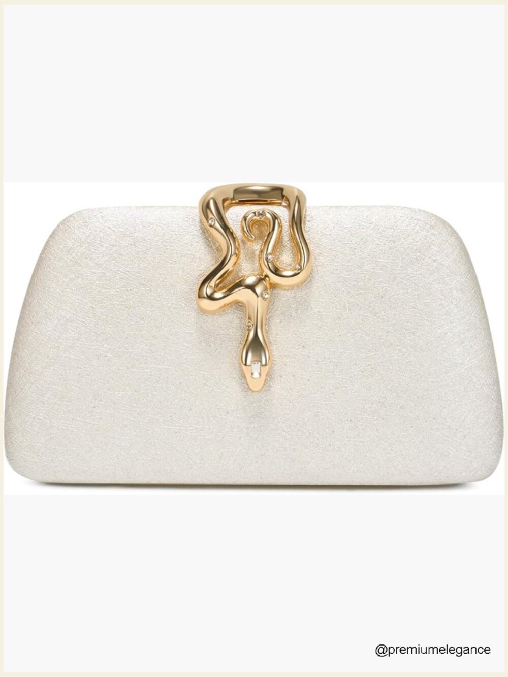 Glitter Hard Shell Clutch Evening Bag with Chain Strap